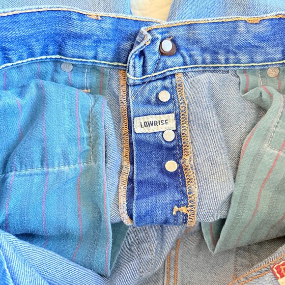 VTG Y2K Heavy Ounce Men's Relaxed Straight Leg Button Fly Jeans Size 32/32 - Picture 12 of 15
